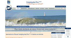 Desktop Screenshot of campingdespins.fr